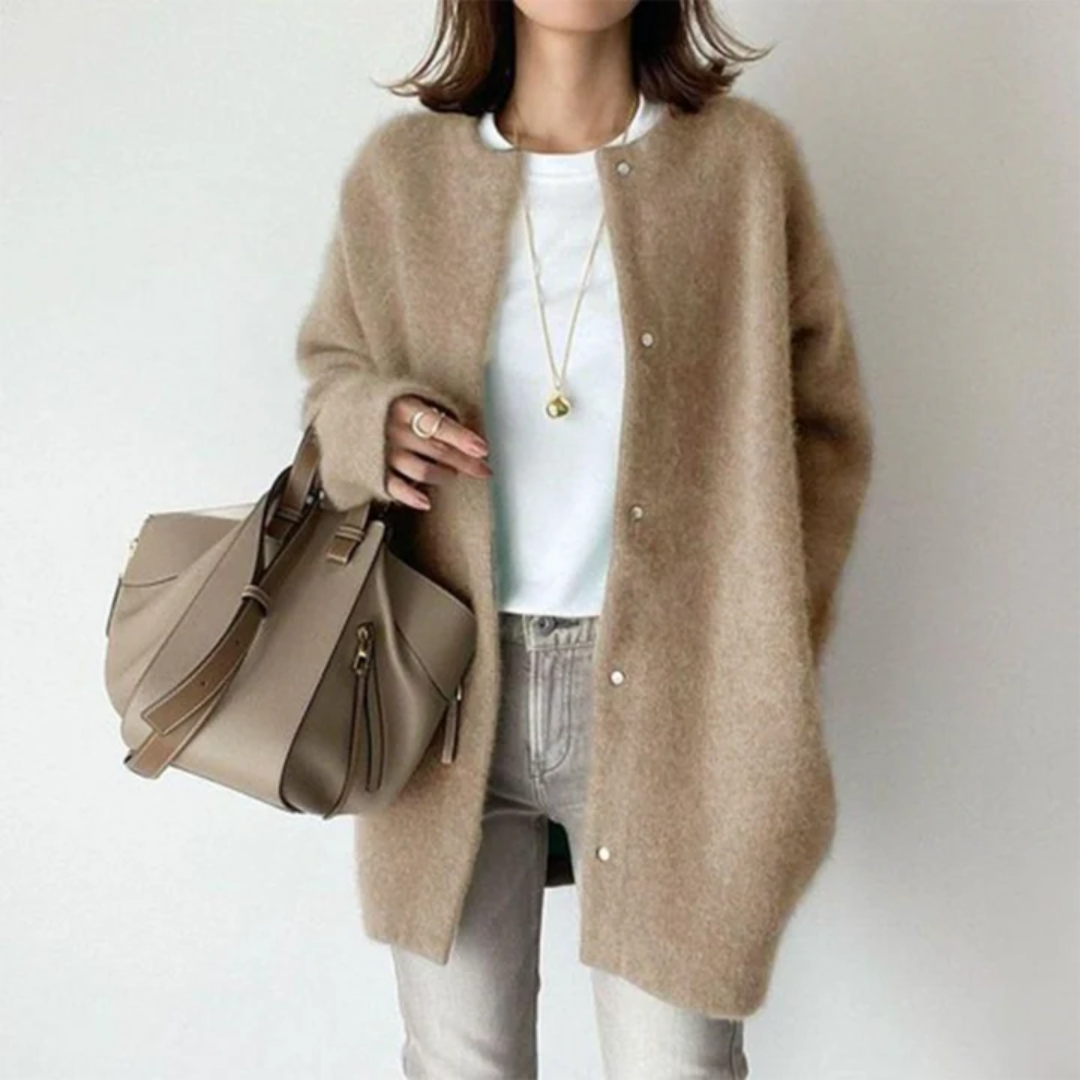 Irene – Übergröße Gemütliche Strickjacke