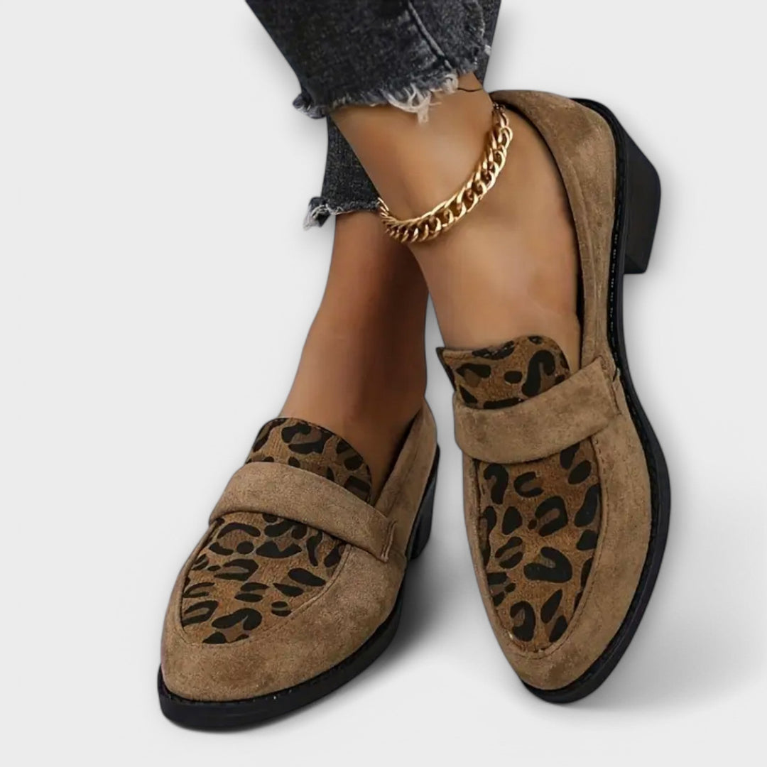 Emelie – Bequeme Leoparden-Loafers