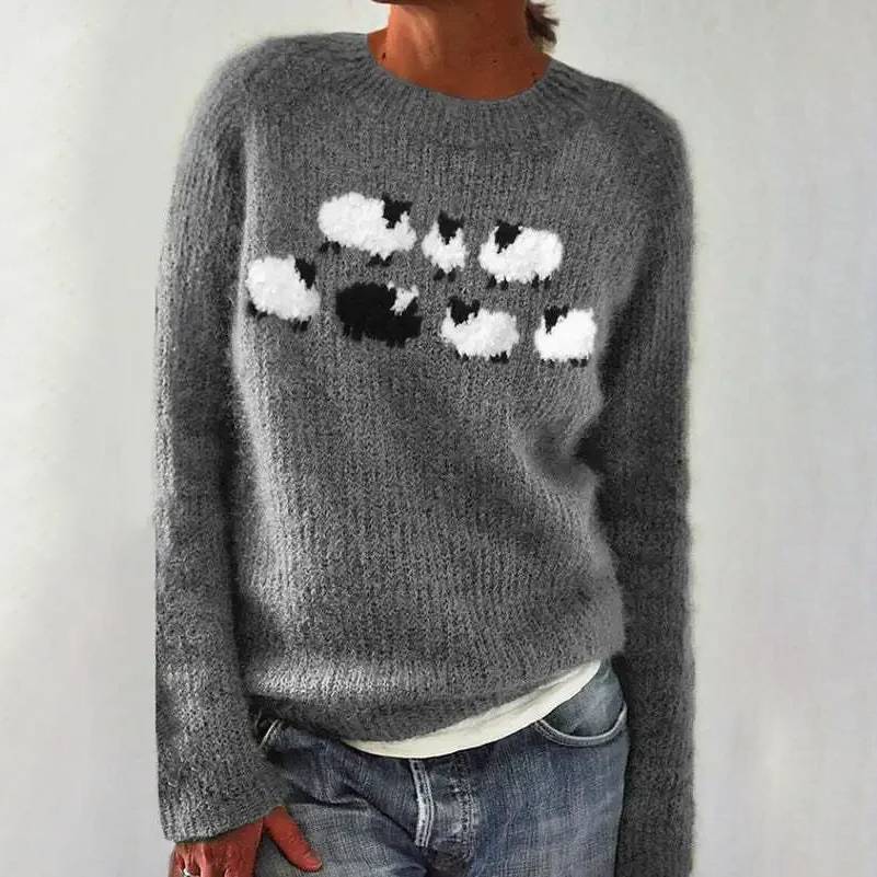 Adeline – Gemütlicher Flock-Pullover