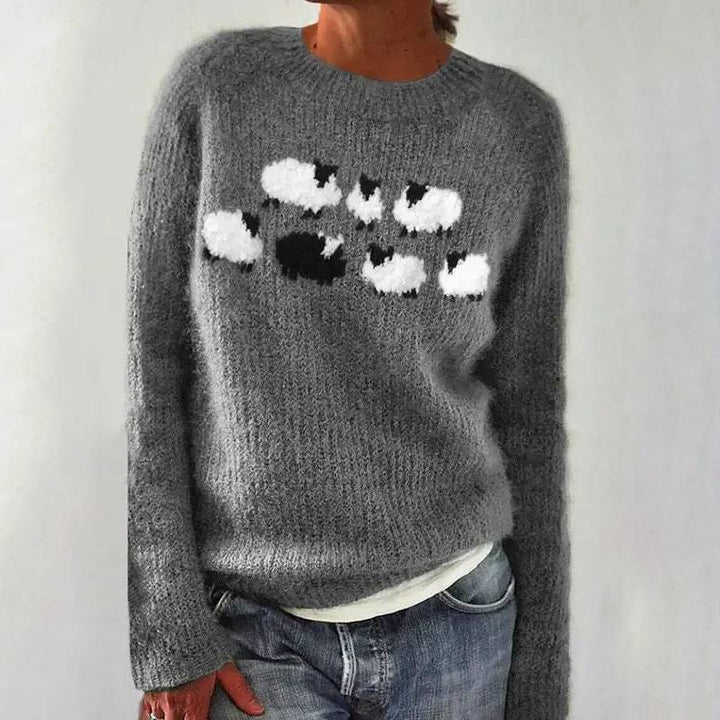 Adeline – Gemütlicher Flock-Pullover