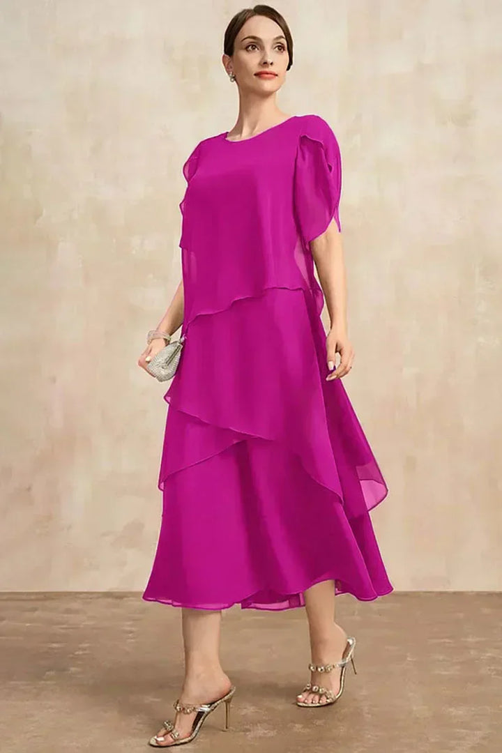 Jena - Klassisches Chiffonkleid
