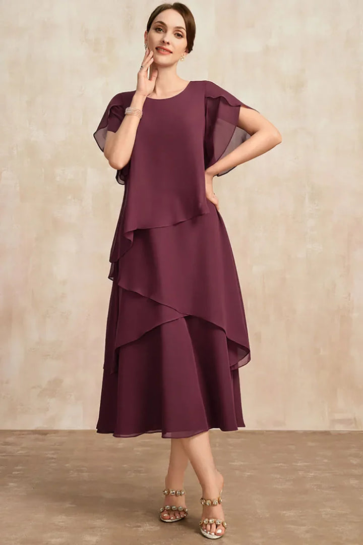 Jena - Klassisches Chiffonkleid