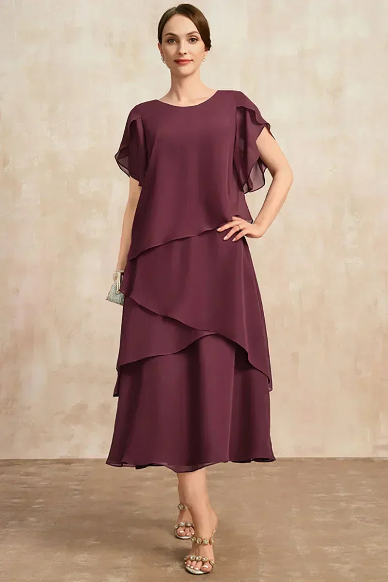 Jena - Klassisches Chiffonkleid