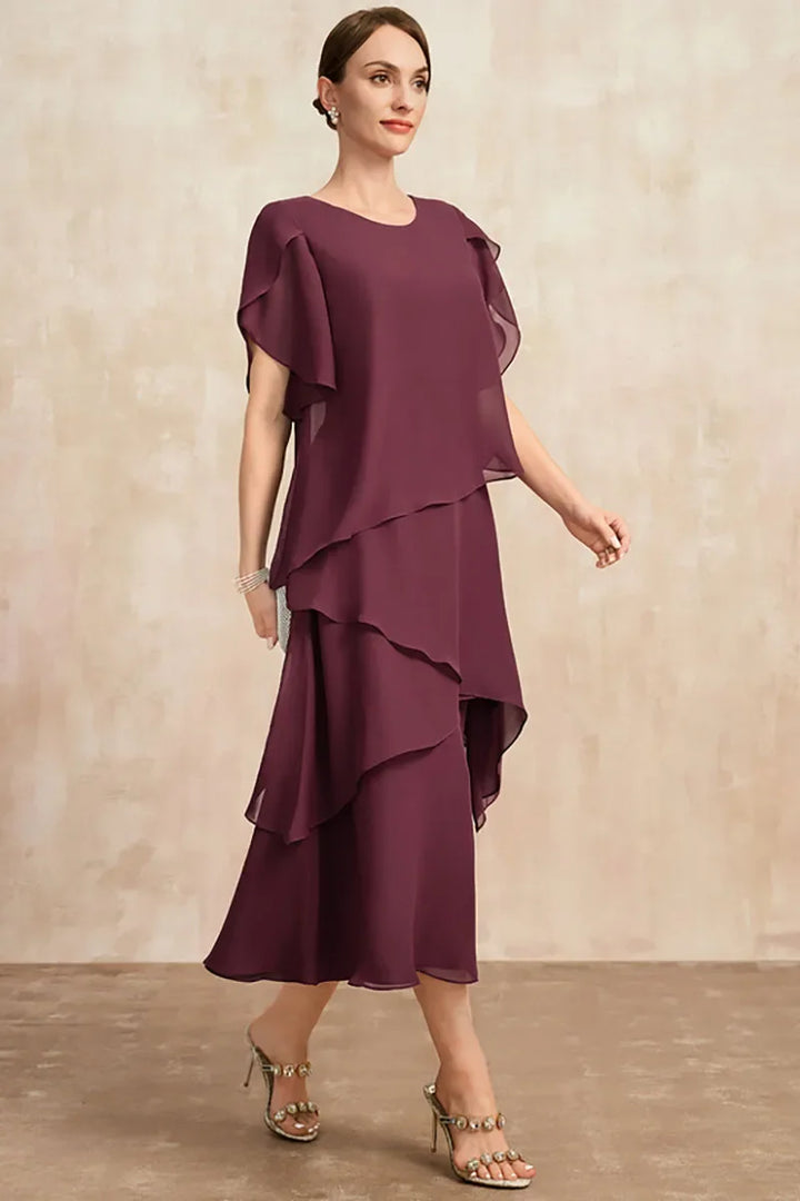Jena - Klassisches Chiffonkleid