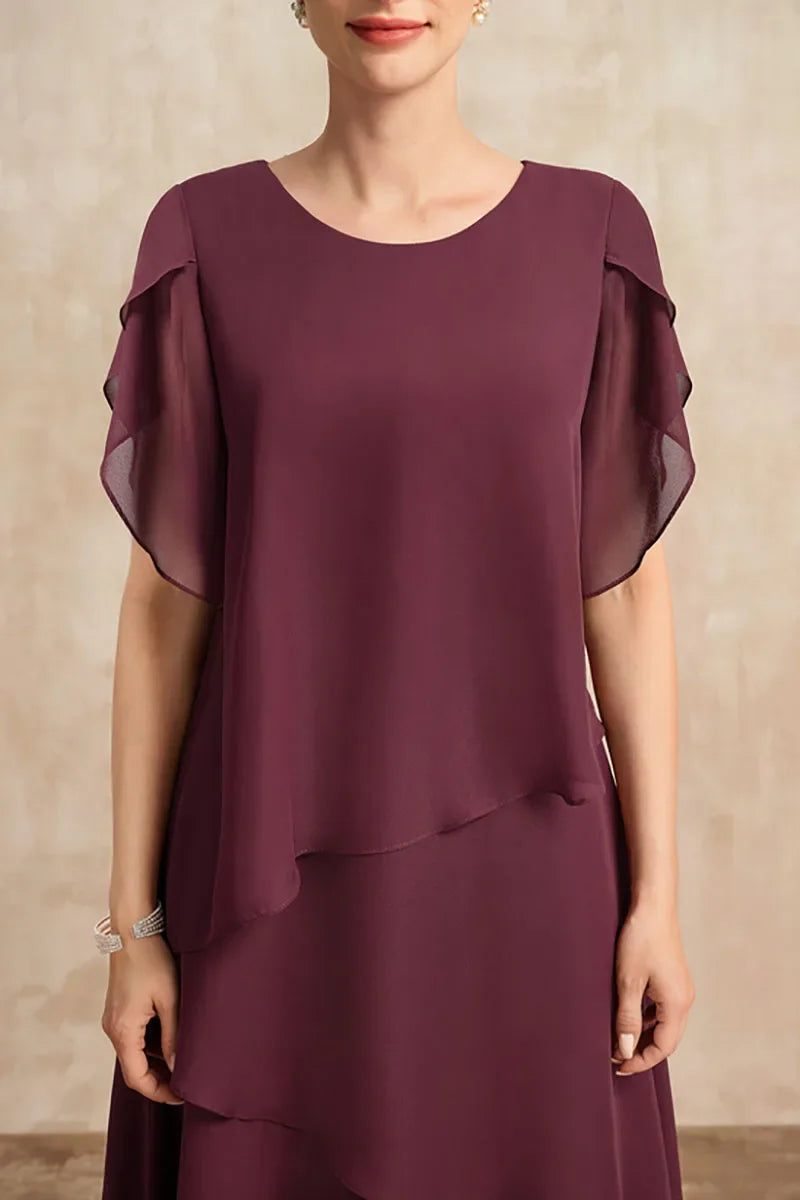 Jena - Klassisches Chiffonkleid