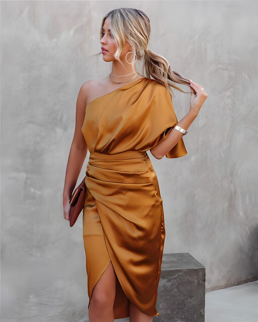 Gisela – Ein-Schulter-Luxuskleid