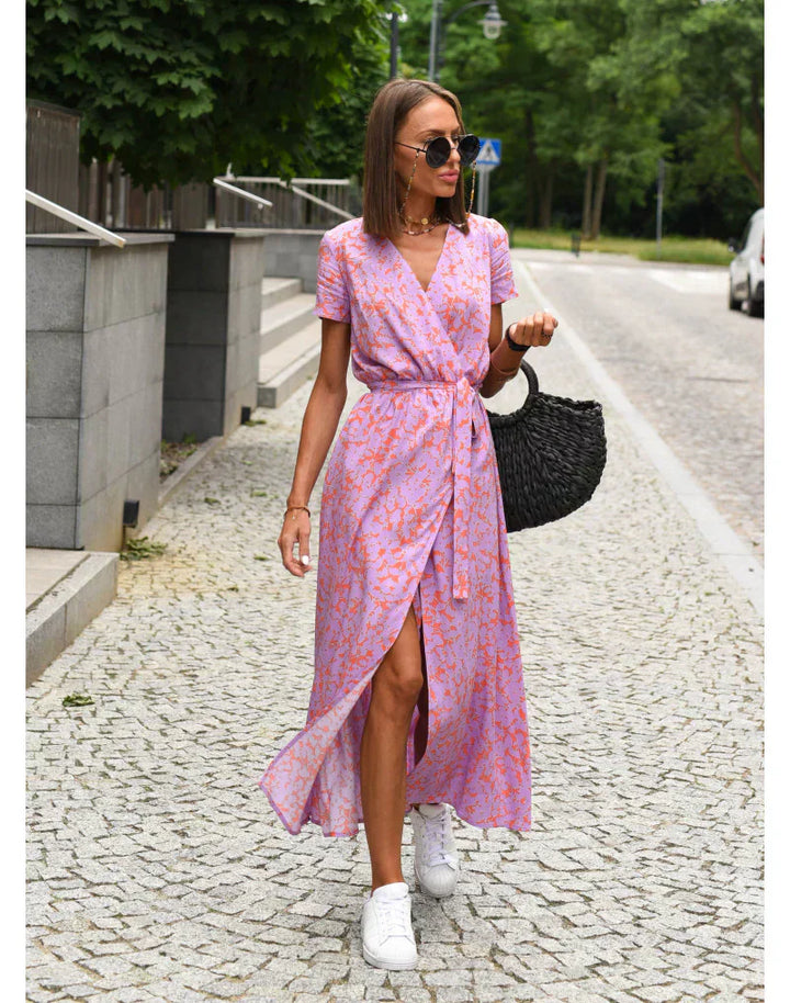 Mian – Colorflow Wickelkleid