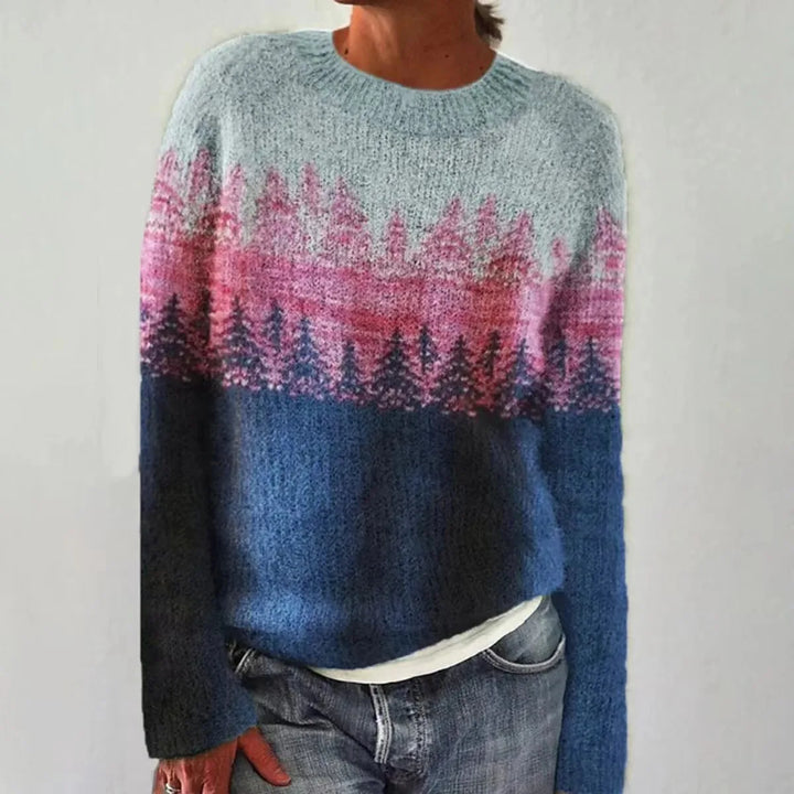 Fjorda – Bezaubernder Sonnenuntergangs-Pullover