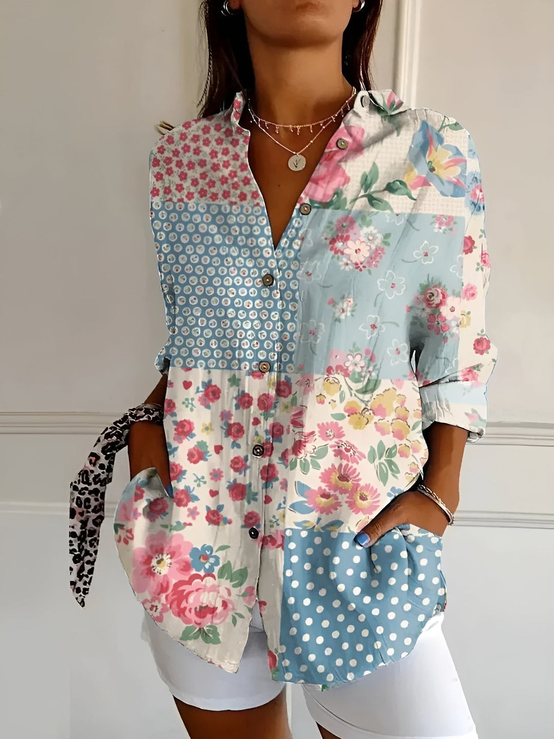 Marie – Knopfleiste Bluse