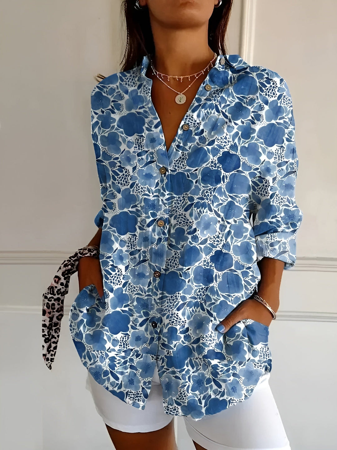 Marie – Knopfleiste Bluse