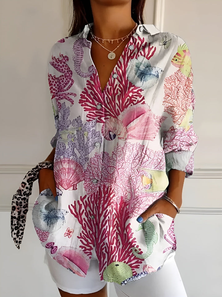 Marie – Knopfleiste Bluse